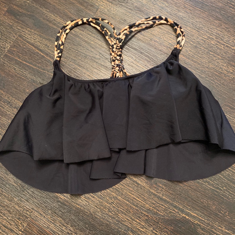 Victoria Secret Pink black bathing suit top